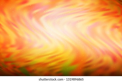 Light Orange vector background with astronomical stars. Modern abstract illustration with Big Dipper stars. Smart design for your business advert.