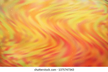 Light Orange vector background with astronomical stars. Modern abstract illustration with Big Dipper stars. Pattern for astrology websites.