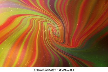 Light Orange vector background with astronomical stars. Shining colored illustration with bright astronomical stars. Pattern for astronomy websites.