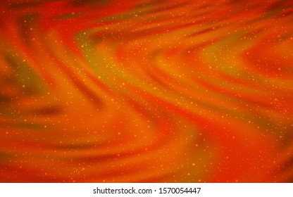 Light Orange vector background with astronomical stars. Modern abstract illustration with Big Dipper stars. Pattern for astrology websites.