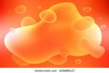 Light Orange vector background with bent lines. Shining crooked illustration in memphis style. Pattern for your business design.