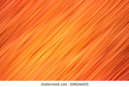 Light Orange vector background with bent lines. Colorful abstract illustration with gradient lines. The template for cell phone backgrounds.