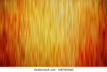Light Orange vector background with bent ribbons. Blurred geometric sample with gradient bubbles.  Brand-new design for your ads, poster, banner.