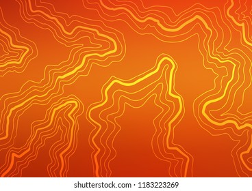 Light Orange vector background with bent ribbons. A sample with blurred bubble shapes. The best blurred design for your business.