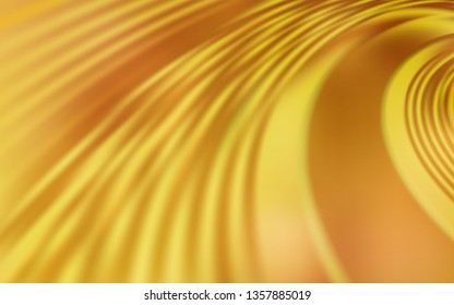 Light Orange vector background with bent lines. Colorful illustration in abstract style with gradient. Template for cell phone screens.