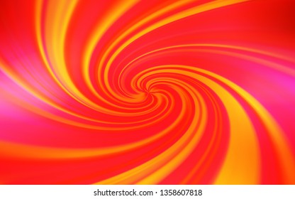 Light Orange vector background with bent lines. A sample with colorful lines, shapes. Elegant pattern for a brand book.