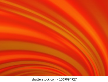 Light Orange vector background with bent lines. A sample with blurred bubble shapes. The best blurred design for your business.