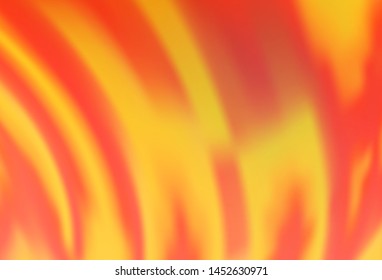 Light Orange vector background with bent lines. A vague circumflex abstract illustration with gradient. Pattern for your business design.