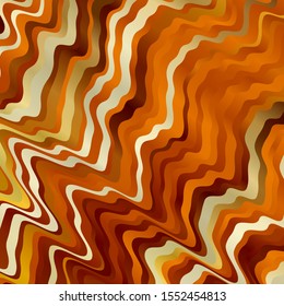 Light Orange vector background with bent lines. Abstract gradient illustration with wry lines. Pattern for websites, landing pages.