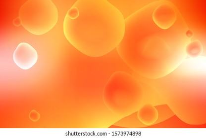 Light Orange vector background with bent lines. Shining crooked illustration in memphis style. Pattern for your business design.