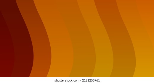 Light Orange vector background with bent lines. Colorful illustration, which consists of curves. Pattern for ads, commercials.