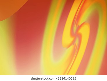 Light Orange vector background with bent ribbons. Geometric illustration in marble style with gradient.  Textured wave pattern for backgrounds.