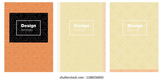 Light Orange vector background for books. Booklet with textbox on colorful abstract background. Pattern for leaflets, booklets.