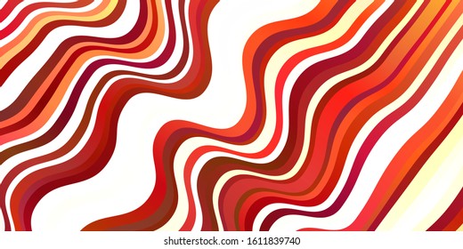 Light Orange vector background with bows. Abstract illustration with gradient bows. Pattern for booklets, leaflets.