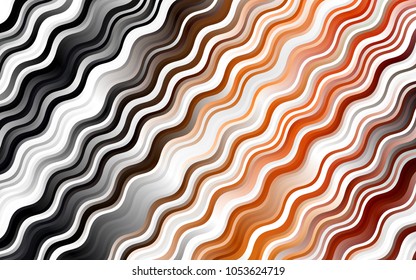 Light orange vector background with bubble shapes. Shining illustration, which consist of blurred lines, circles. A completely new template for your business design.