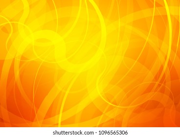 Light Orange vector background with bubble shapes. Creative geometric illustration in marble style with gradient. A completely new template for your business design.