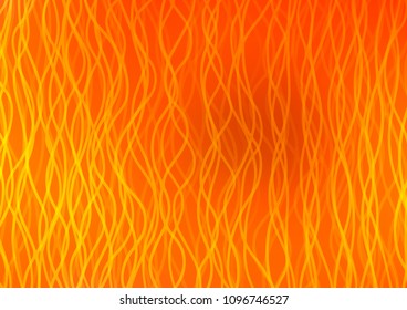 Light Orange vector background with bubble shapes. An elegant bright illustration with gradient. Pattern for your business design.