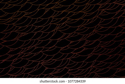 Light Orange vector  background with bubbles. Beautiful colored illustration with blurred circles in nature style. Pattern can be used as texture of water, rain drops.