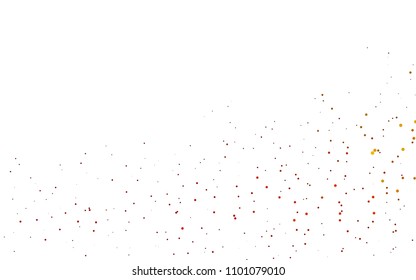 Light Orange vector  background with bubbles. Beautiful colored illustration with blurred circles in nature style. New design for ad, poster, banner of your website.