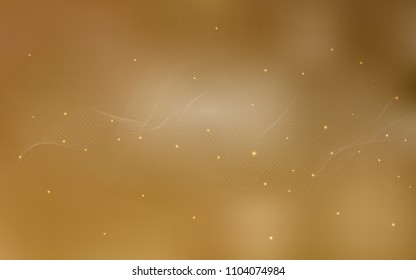Light Orange vector background with bubbles. Blurred decorative design in abstract style with bubbles. The pattern can be used for ads, leaflets of liquid.