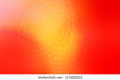 Light Orange vector background with bubbles. Abstract illustration with colored bubbles in nature style. Beautiful design for your business advert.