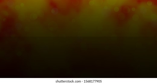 Light Orange vector background with bubbles. Modern abstract illustration with colorful circle shapes. Pattern for booklets, leaflets.