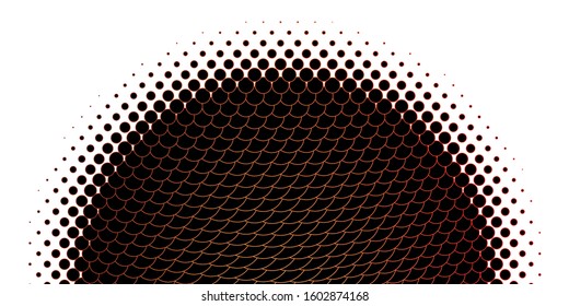 Light Orange vector background with bubbles. Colorful illustration with gradient dots in nature style. New template for a brand book.