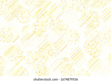 Light Orange vector background with bubbles. Blurred bubbles on abstract background with colorful gradient. Design for your business advert.
