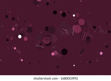 Light Orange vector background with bubbles. Blurred bubbles on abstract background with colorful gradient. New template for your brand book.