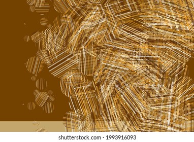 Light Orange vector background with bubbles. Modern abstract illustration with colorful water drops. New template for your brand book.