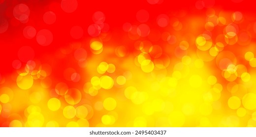 Light Orange vector background with bubbles. Modern abstract illustration with colorful circle shapes. Design for posters, banners.