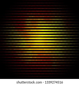 Light Orange vector background with circles. Abstract colorful disks on simple gradient background. Design for your commercials.
