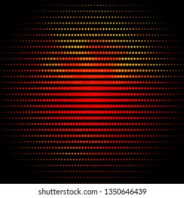 Light Orange vector background with circles. Illustration with set of shining colorful abstract spheres. Design for posters, banners.