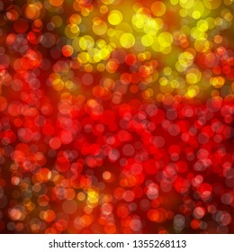 Light Orange vector background with circles. Illustration with set of shining colorful abstract spheres. Design for posters, banners.