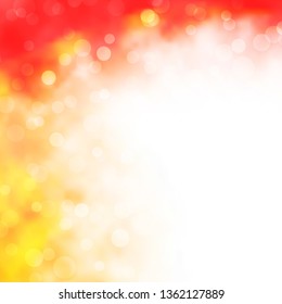 Light Orange vector background with circles. Illustration with set of shining colorful abstract spheres. Design for your commercials.