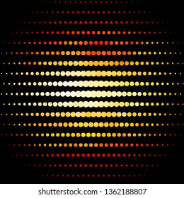 Light Orange vector background with circles. Illustration with set of shining colorful abstract spheres. Pattern for business ads.