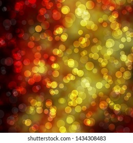 Light Orange vector background with circles. Modern abstract illustration with colorful circle shapes. Design for your commercials.