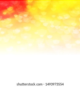 Light Orange vector background with circles. Abstract decorative design in gradient style with bubbles. Pattern for business ads.