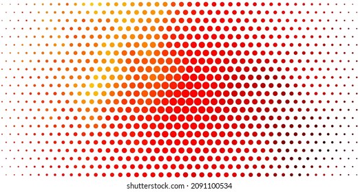 Light Orange vector background with circles. Glitter abstract illustration with colorful drops. Pattern for wallpapers, curtains.