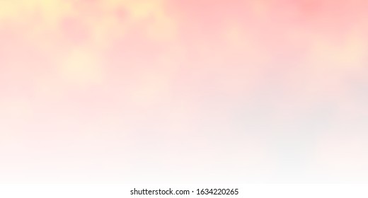 Light Orange vector background with clouds. Abstract illustration with colorful gradient clouds. Colorful pattern for appdesign.