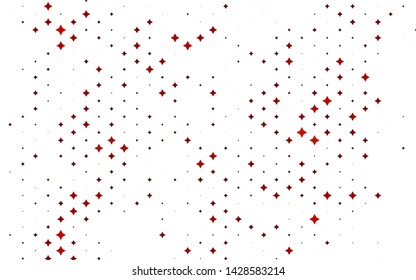 Light Orange vector background with colored stars. Stars on blurred abstract background with gradient. The pattern can be used for websites.