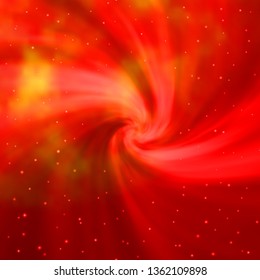 Light Orange vector background with colorful stars. Modern geometric abstract illustration with stars. Best design for your ad, poster, banner.