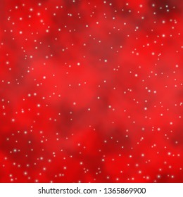 Light Orange vector background with colorful stars. Shining colorful illustration with small and big stars. Pattern for websites, landing pages.