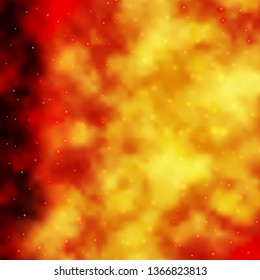 Light Orange vector background with colorful stars. Blur decorative design in simple style with stars. Theme for cell phones.