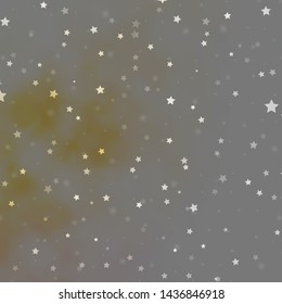 Light Orange vector background with colorful stars. Blur decorative design in simple style with stars. Design for your business promotion.