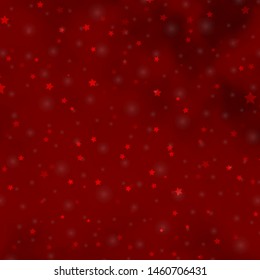 Light Orange vector background with colorful stars. Decorative illustration with stars on abstract template. Design for your business promotion.