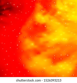 Light Orange vector background with colorful stars. Decorative illustration with stars on abstract template. Pattern for wrapping gifts.