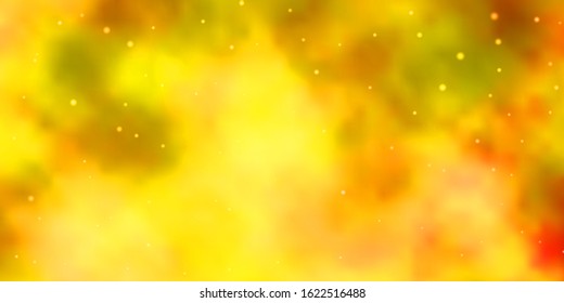 Light Orange vector background with colorful stars. Decorative illustration with stars on abstract template. Pattern for websites, landing pages.