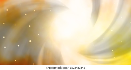 Light Orange vector background with colorful stars. Shining colorful illustration with small and big stars. Best design for your ad, poster, banner.