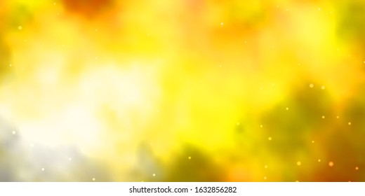 Light Orange vector background with colorful stars. Colorful illustration in abstract style with gradient stars. Theme for cell phones.